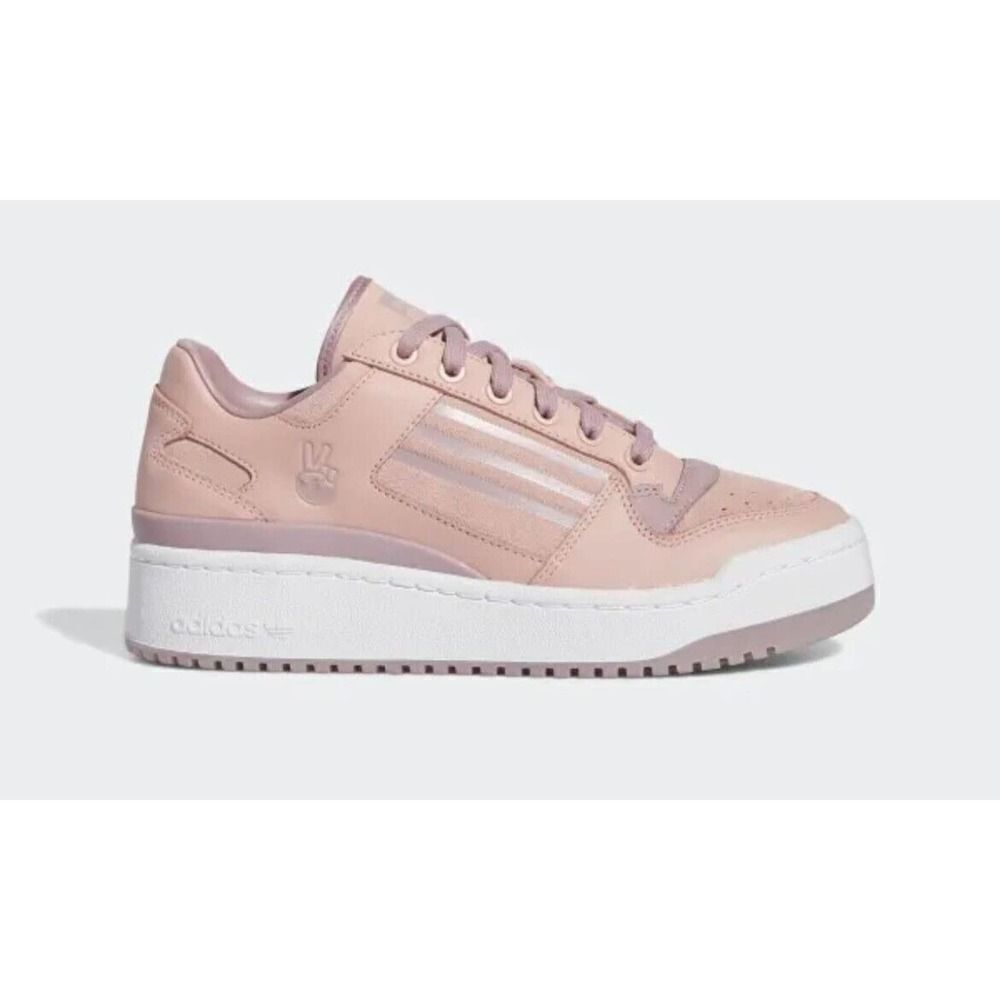 Adidas Forum Bold Women Casual Platform Shoe Pink White Fashion Sneaker